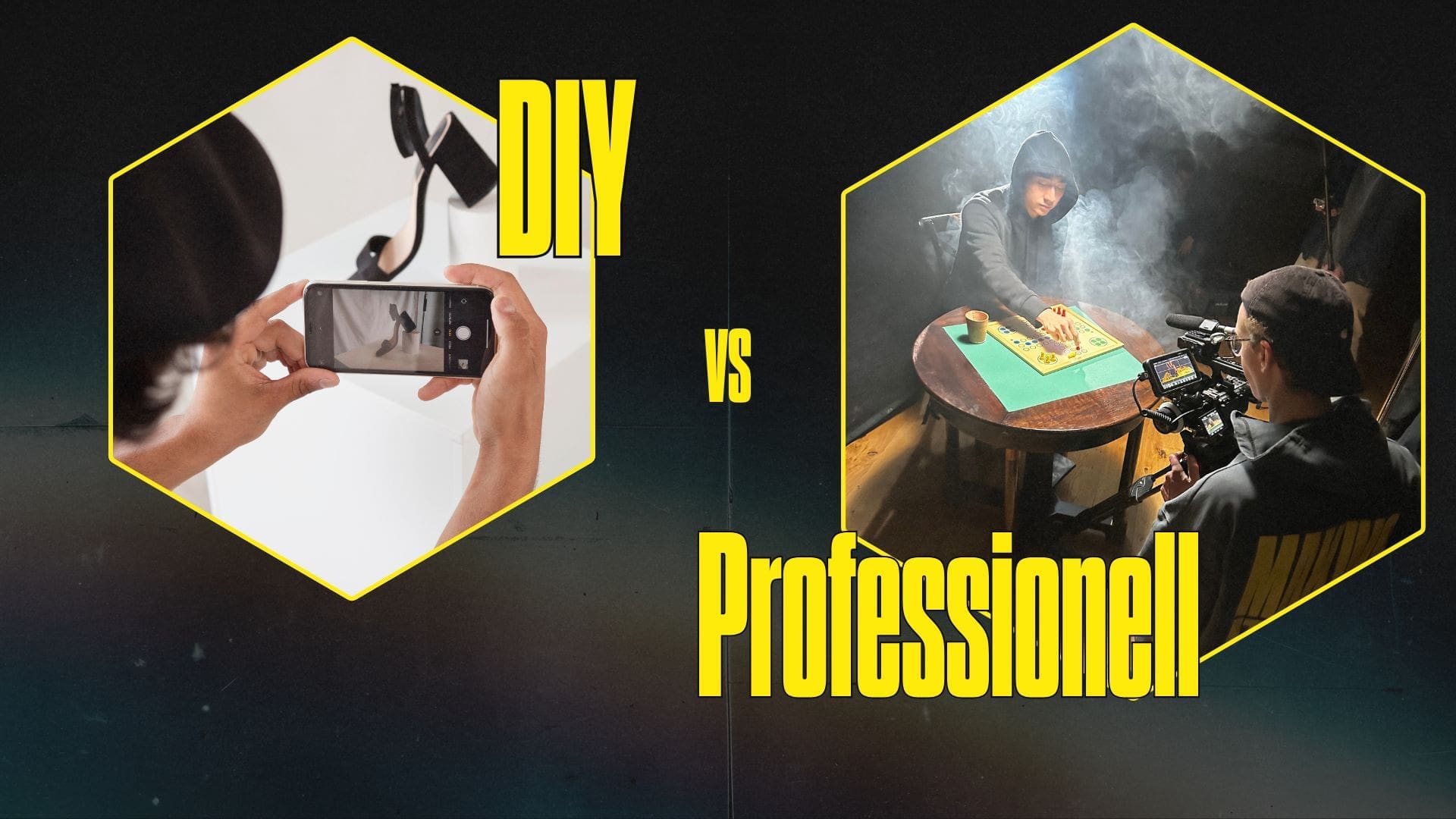 DIY - DIY vs. professionelle Videoproduktion